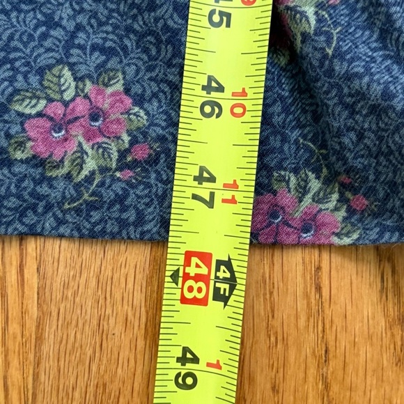 LAURA ASHLEY Vintage 80s Long Sleeve Floral Button Down Puff Shoulder Midi Dress - Picture 8 of 17